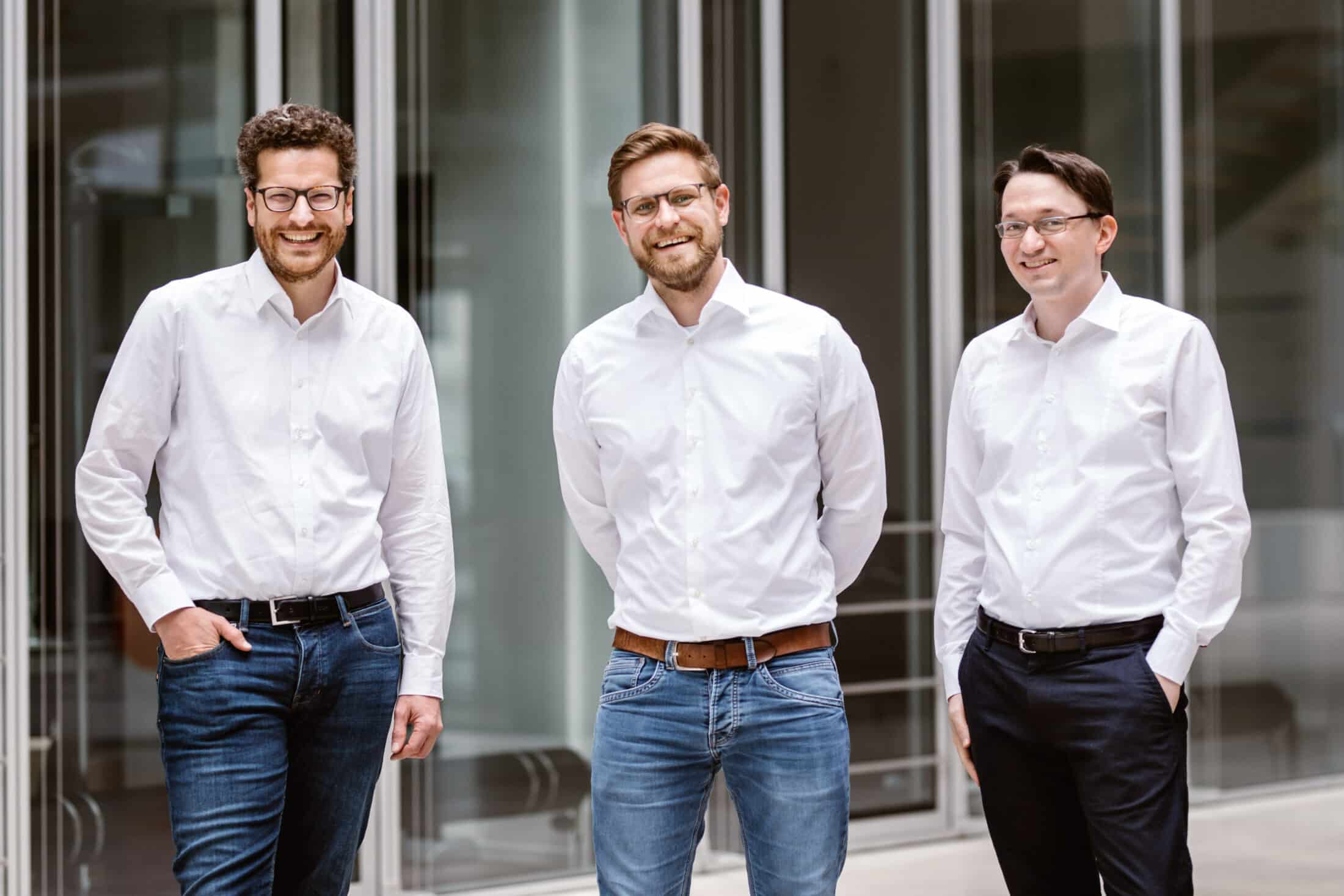 Professor Dr. Simon Werther, Dr. Michael Wendt und Philipp Lehmayr. Die Gründer bzw. Geschäftsführer von HRinstruments.